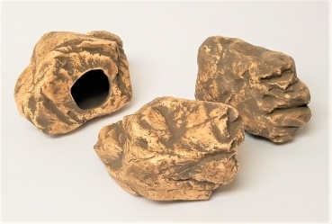 Stein-Höhle aus Ton 19 cm