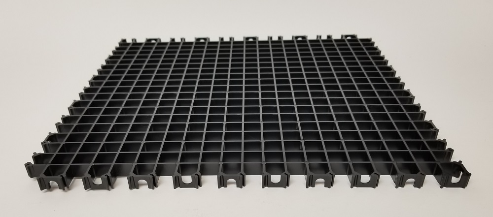 Kunststoff Gitter 30 x 30 cm schwarz 4 Stück 